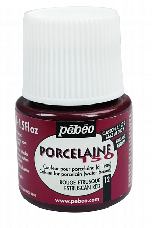 Porcelaine 150 - 45 ml 12 Etruscan red