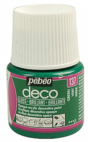 Akrylové barvy DECO- lesklé 45 ml. 137 Green