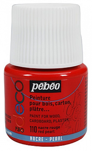 Akrylové barvy DECO - perleťové 45 ml. 110 Red