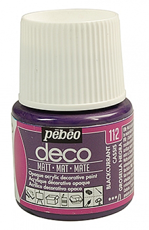 Akrylové barvy DECO- matné 45 ml. 112 Blackcurrant
