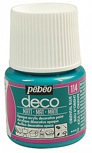 Akrylové barvy DECO- matné 45 ml. 114 Oriental Blue
