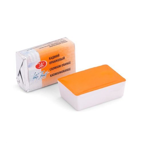 Akvarelová barva White Nights Cadmium orange- odstín kadmium oranžová - 304 - objem 2.5ml - Nevskaya Palitra St. Petersburg - Image 2