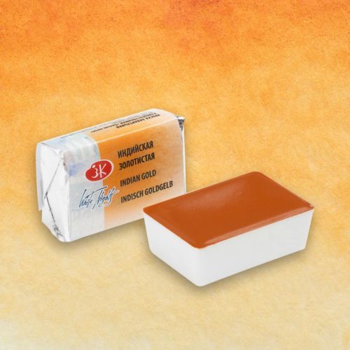Akvarelová barva White Nights Indian gold - odstín zlatožlutá - 244 objem 2.5ml - Nevskaya Palitra St. Petersburg