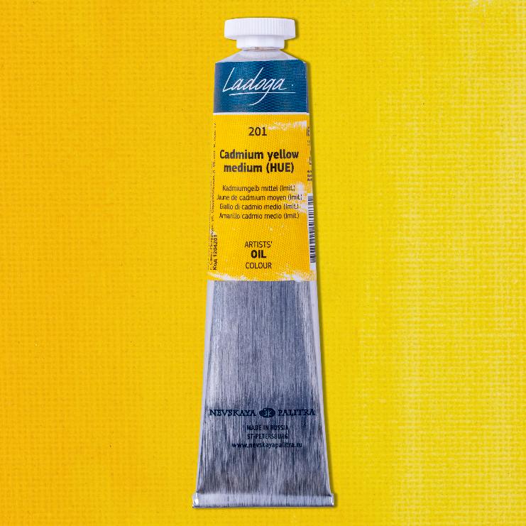 Ladoga - olejové barvy 201 Cadmium Yellow Medium 120 ml - Image 2