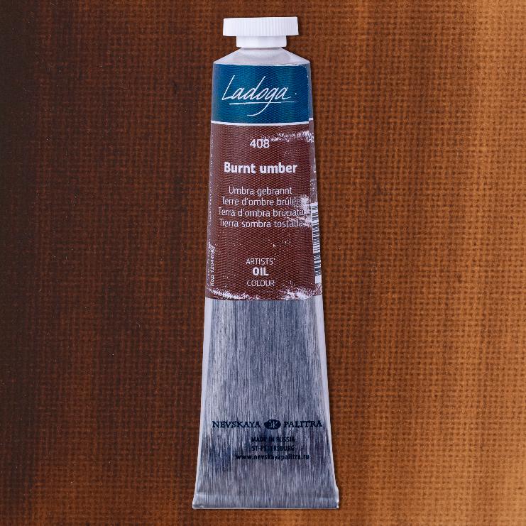 Ladoga - olejové barvy 408 Burned Umber 46 ml