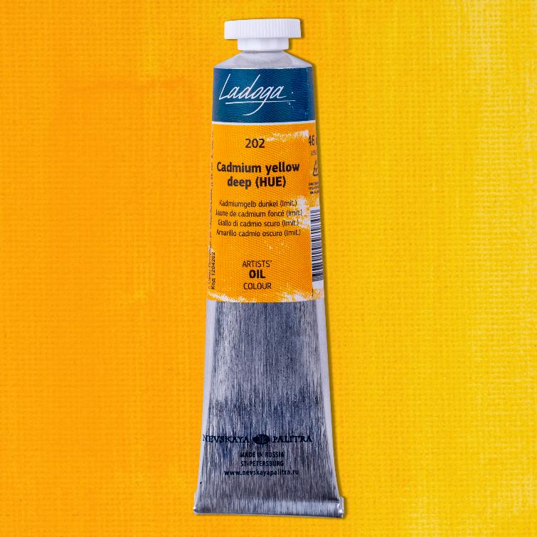 Ladoga - olejové barvy 202 Cadmium Yellow Deep 120 ml - Image 2
