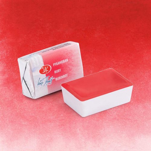Akvarelová barva White Nights Ruby- odstín červená rubínová 323 - objem 2.5ml - Nevskaya Palitra St. Petersburg