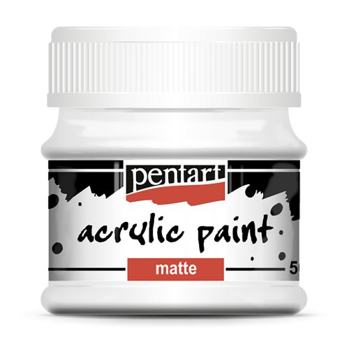 Akrylová barva bílá 50ml. - Pentart