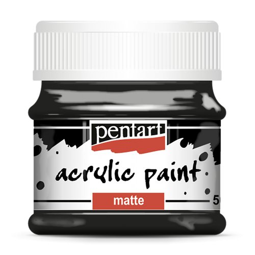 Akrylová barva black 50ml. - Pentart