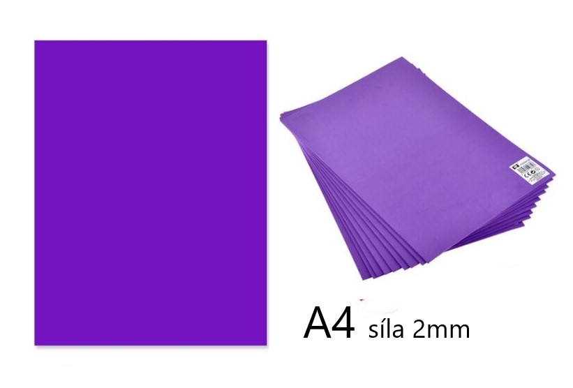 Pěnová guma EVA - fialová tmavá