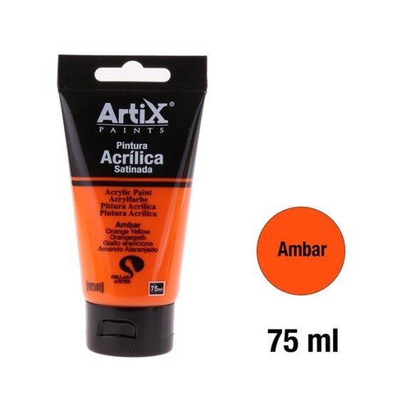 Orange yellow - oranžovožlutá - akryl Artix