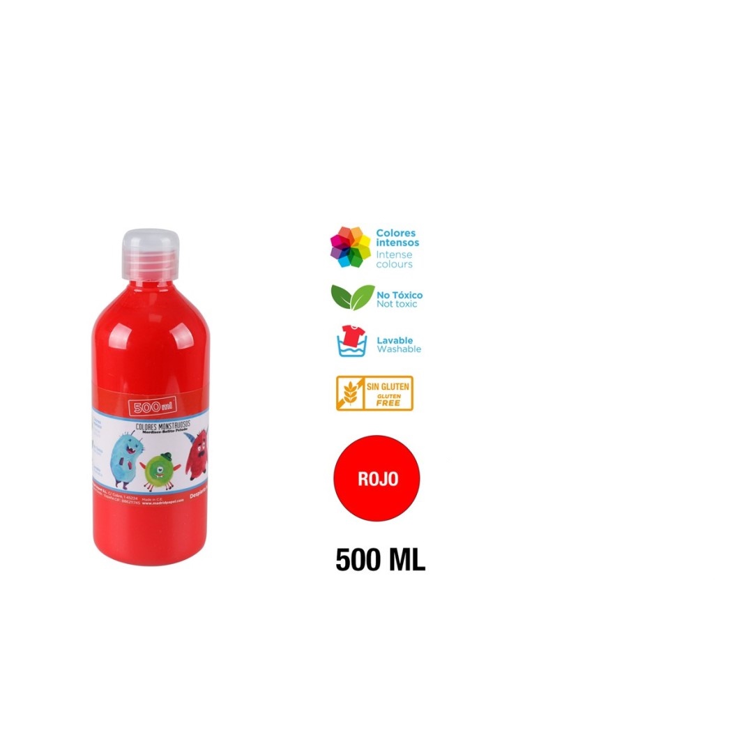 Tempera červená 500 ml
