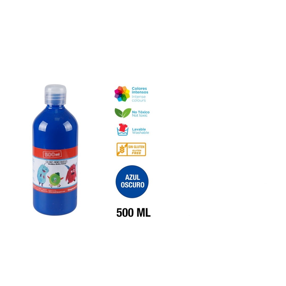 Tempera azurová tmavá 500 ml