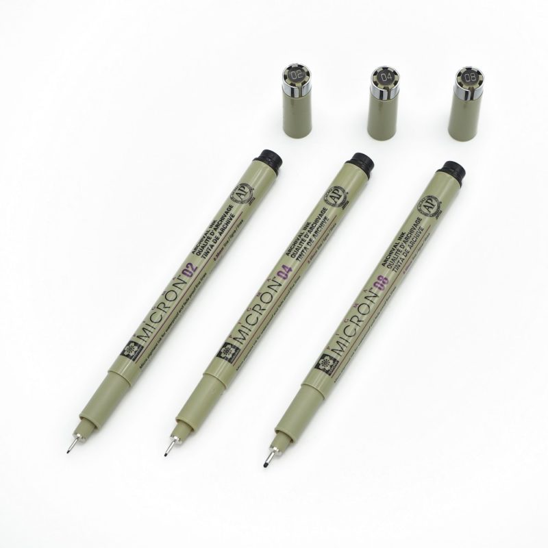 Pigma MICRON 3 fine liners black