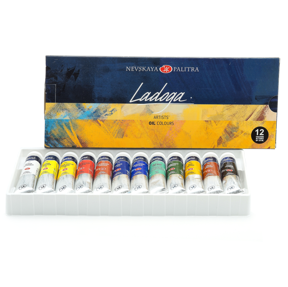 Sada uměleckých olejových barev Nevskaya Palitra St. Petersburg - Ladoga 12x18 ml