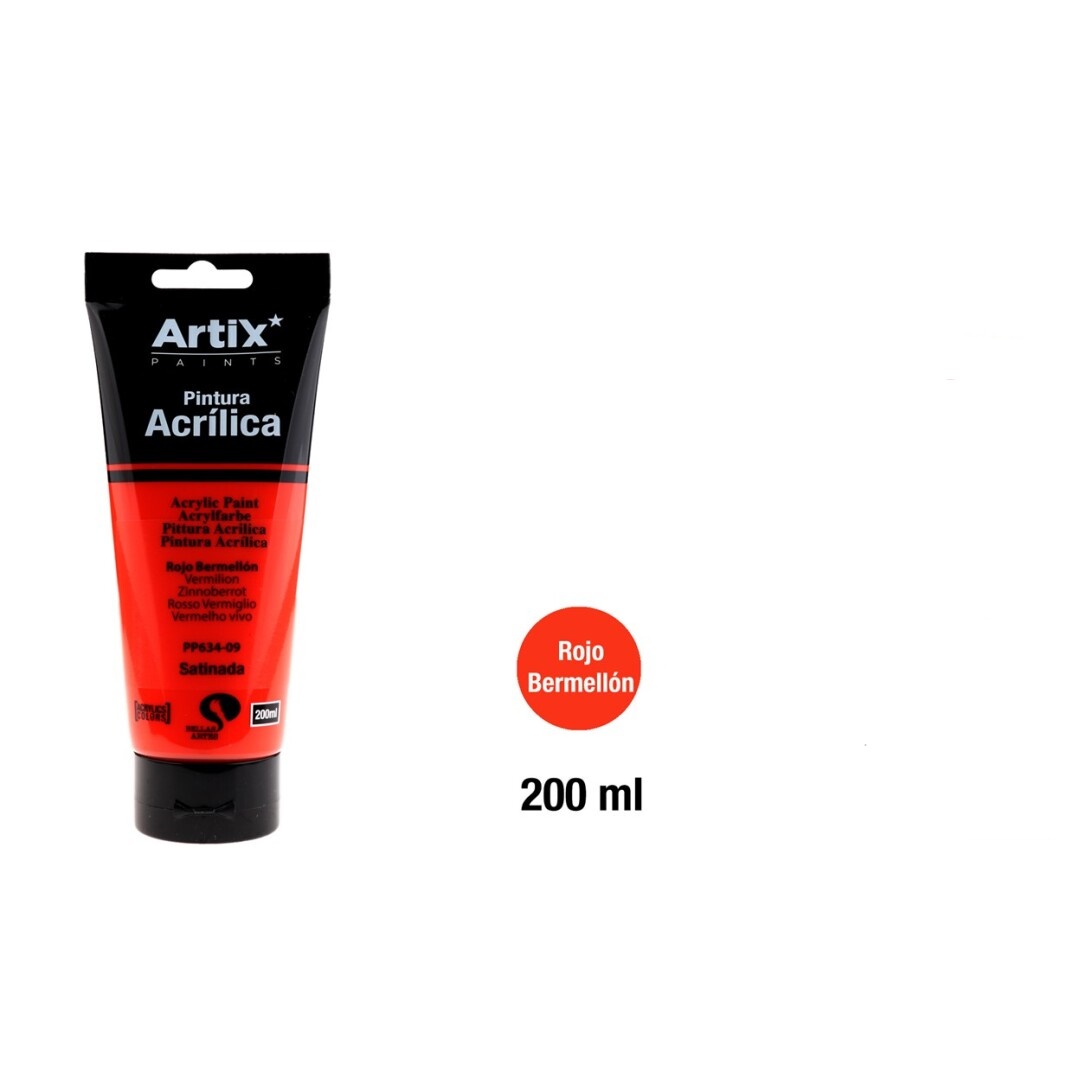 Vermillion red - akryl Artix - 200 ml