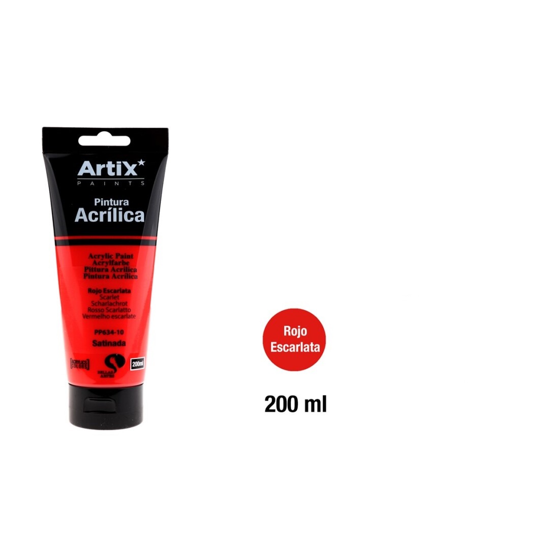 Scarlet red - akryl Artix - 200 ml