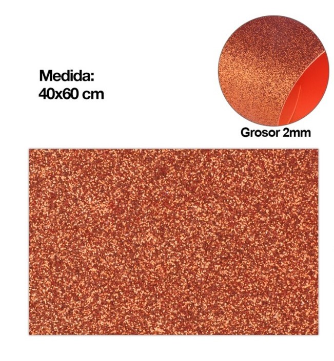 Pěnová guma EVA - glitter starorůžová