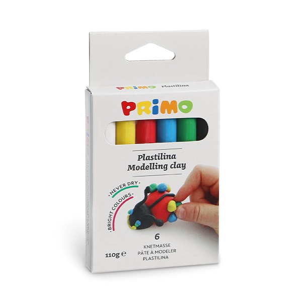 Plastelína Primo 110 g - 6 ks barev