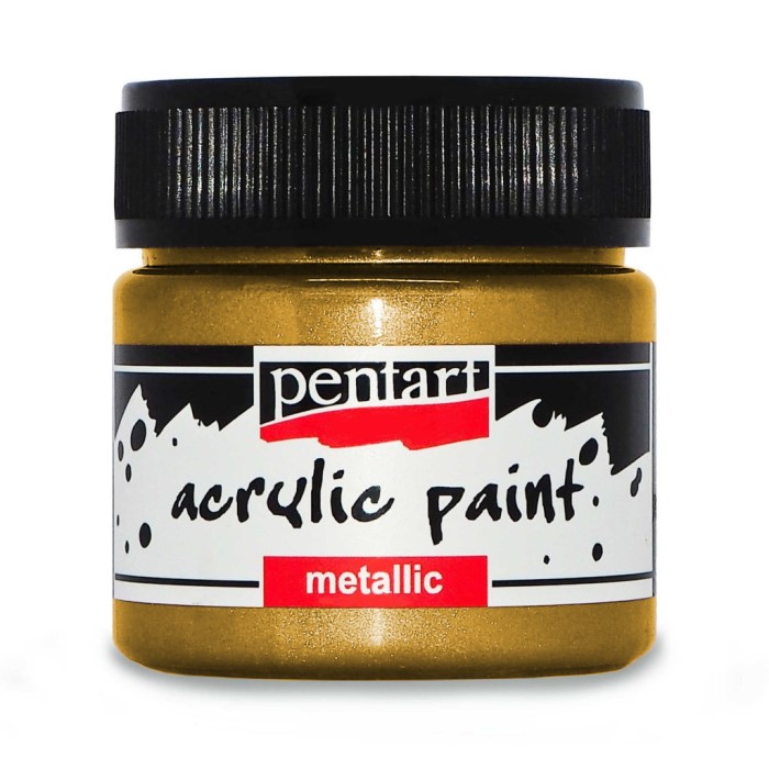 Akrylová metalická barva - antická zlatá 50 ml. Pentart