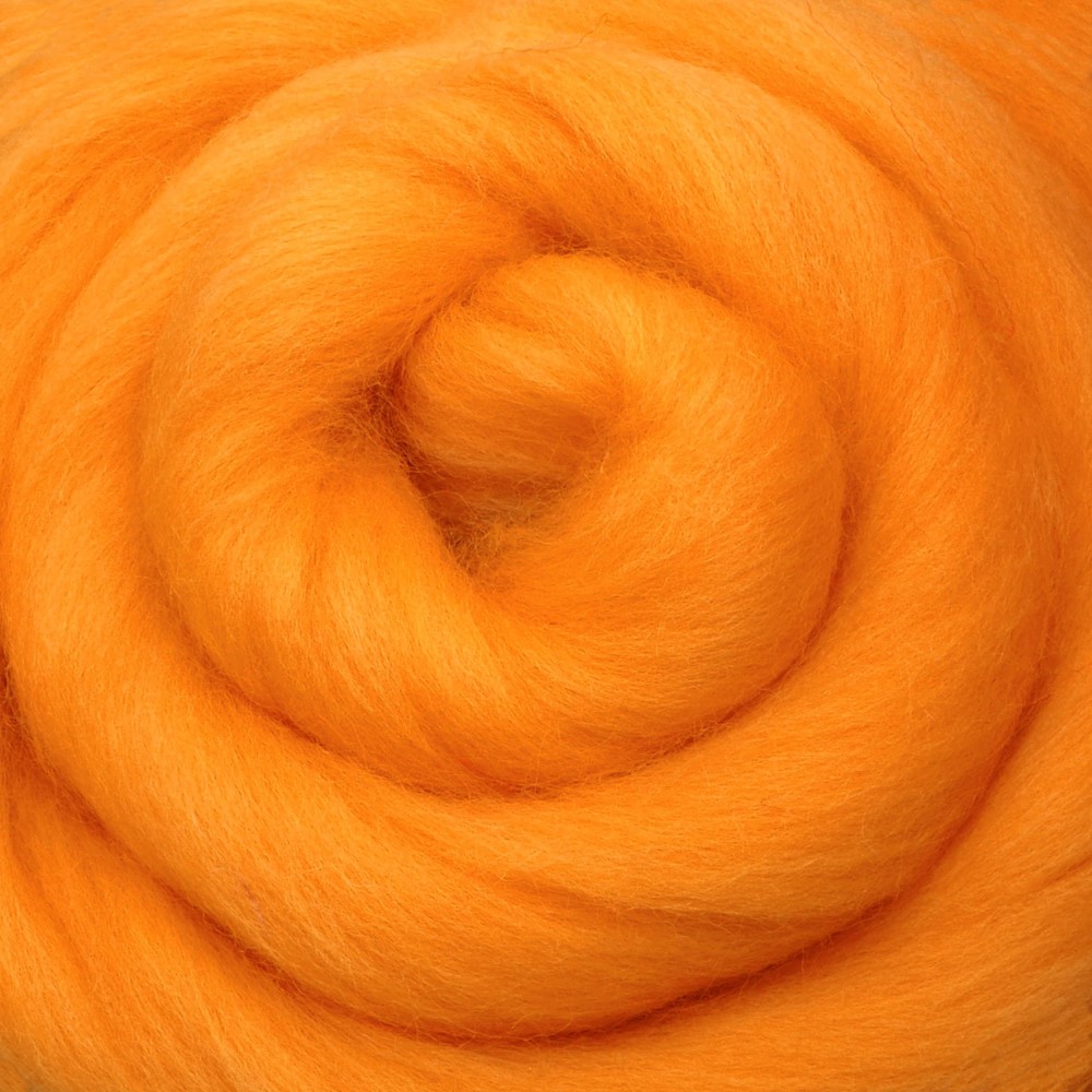 Ovčí vlna Merino česaná jemná 20 g žlutá zlatá 32
