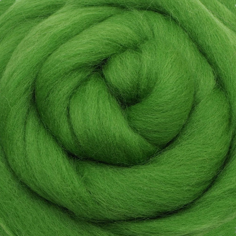 Ovčí vlna Merino česaná jemná 20 g zelená jarní 44