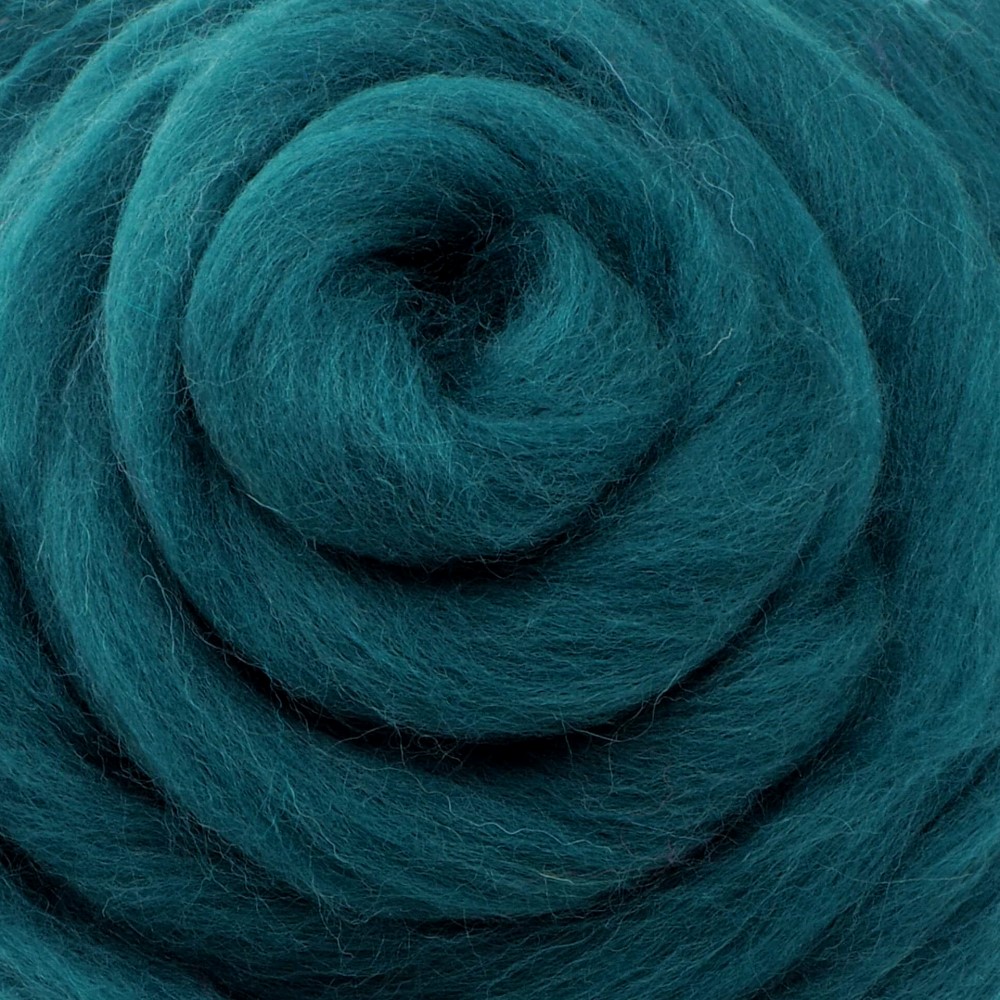 Ovčí vlna Merino česaná jemná 20 g tyrkysová tmavá 62