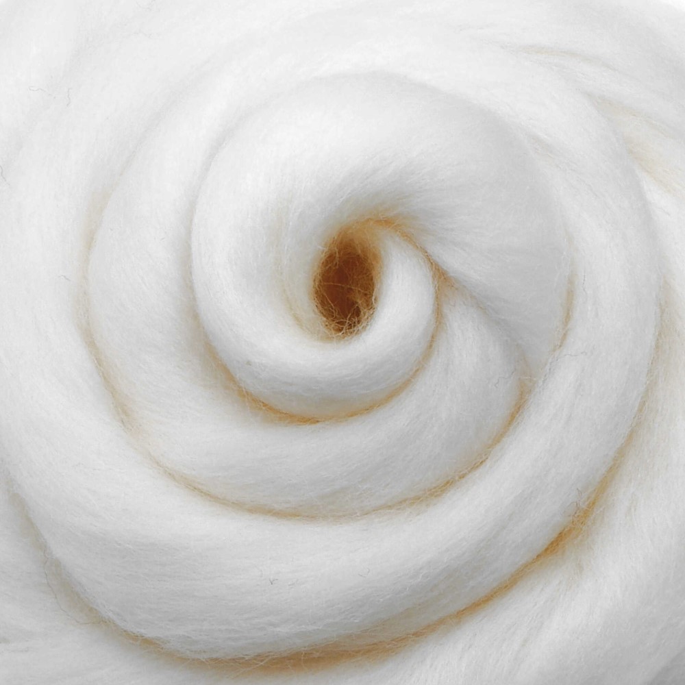 Ovčí vlna Merino česaná jemná 20 g bílá 81