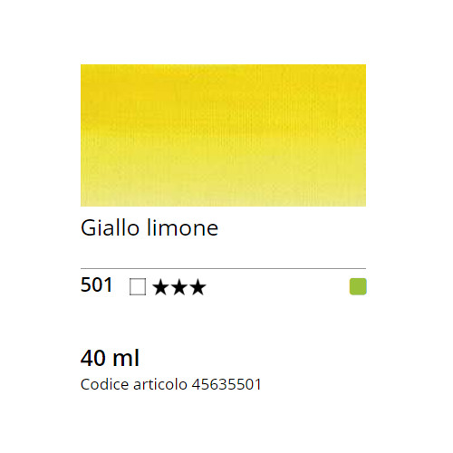 Sennelier Olej Rive Gauche 40 ml 501 Lemon Yellow - Image 2
