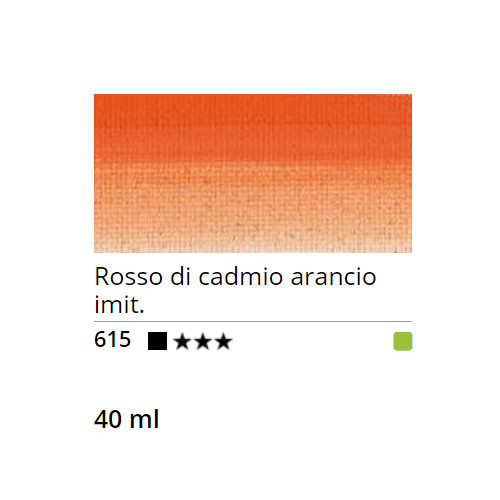 Sennelier Olej Rive Gauche 40 ml 615 Cadmium Yellow Orange Hue - Image 2