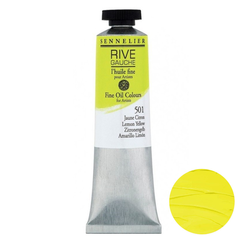 Sennelier Olej Rive Gauche 40 ml 501 Lemon Yellow