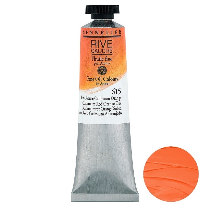 Sennelier Olej Rive Gauche 40 ml 615 Cadmium Yellow Orange Hue
