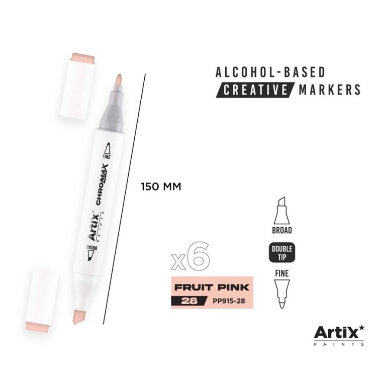 Alkoholový marker Artix Chromax Fruit Pink 28