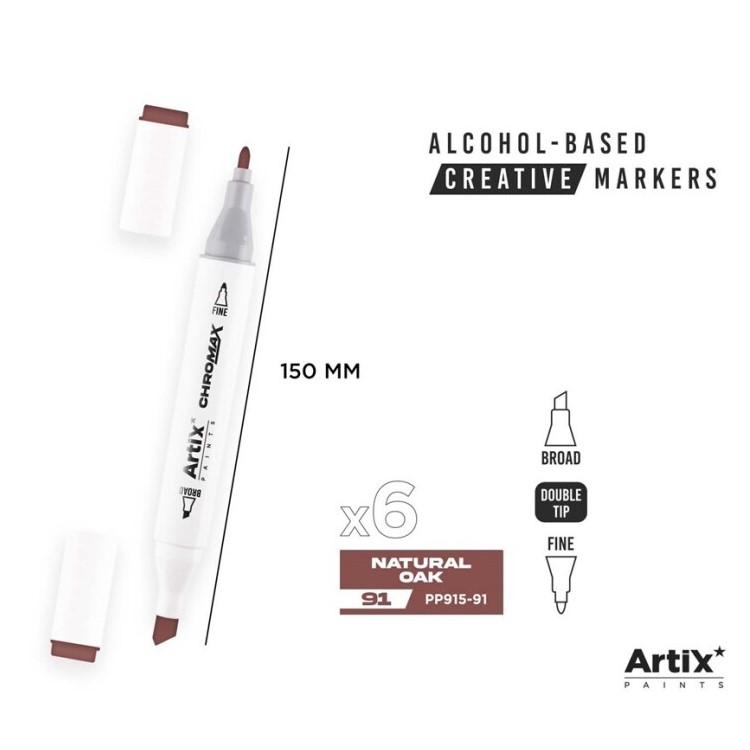 Alkoholový marker Artix Chromax Natural Oak 91
