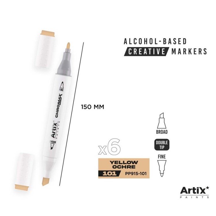 Alkoholový marker Artix Chromax Yellow Ochre 101