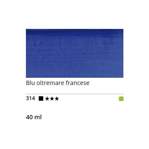Sennelier Olej Rive Gauche 40 ml 314 French Ultramarine Blue - Image 2