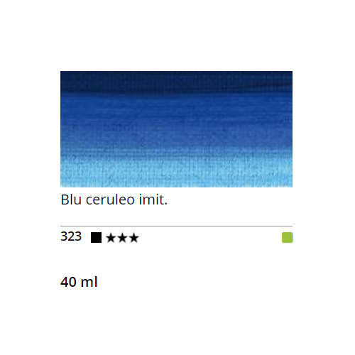 Sennelier Olej Rive Gauche 40 ml 323 Cerulean Blue Hue - Image 2