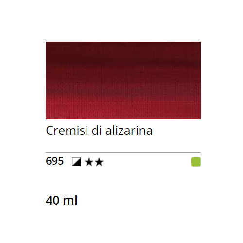 Sennelier Olej Rive Gauche 40 ml 695 Alizarin Crimson - Image 2