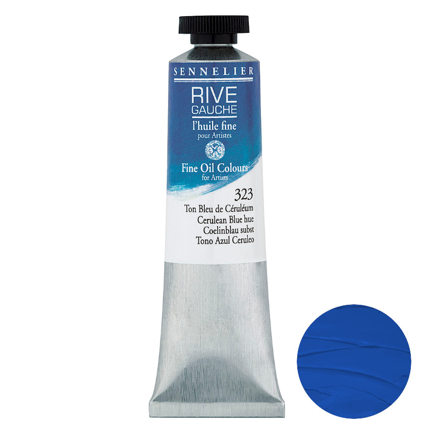 Sennelier Olej Rive Gauche 40 ml 323 Cerulean Blue Hue