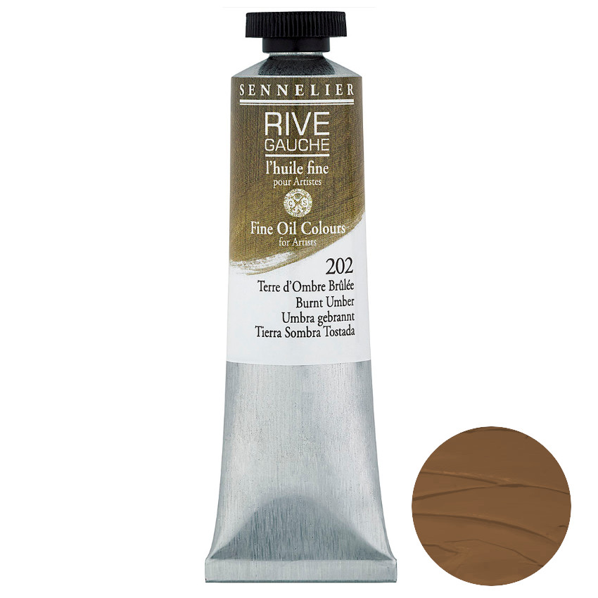 Sennelier Olej Rive Gauche 40 ml 202 Burnt Umber