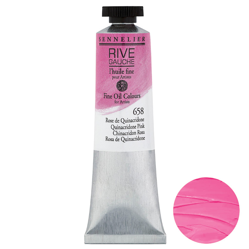Sennelier Olej Rive Gauche 40 ml 658 Quinacridone Pink
