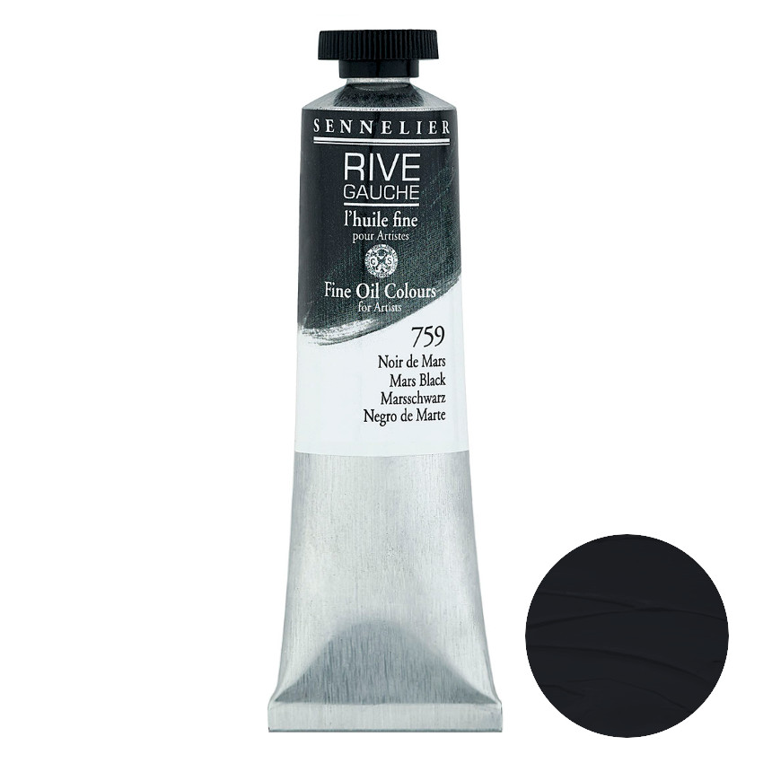 Sennelier Olej Rive Gauche 40 ml 759 Mars Black