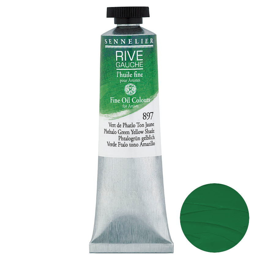 Sennelier Olej Rive Gauche 40 ml 897 Phthalo Green Yellowe Shade