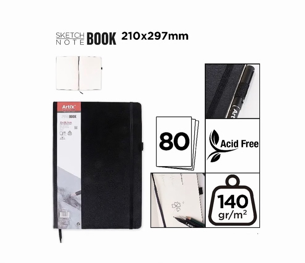 Sketch note book Artix 21 x 29,7cm
