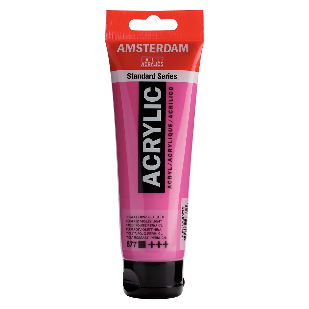 Akryl Amsterdam St. 120 ml - 577 Permanent Red Viol. Light