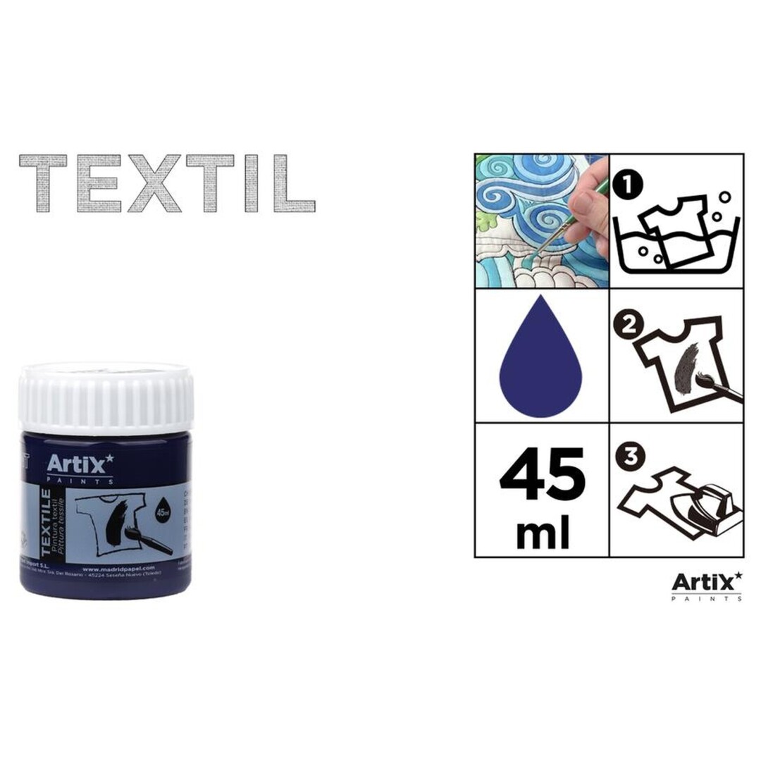ULTRAMARINE 45 ml -TEXTILNÍ BARVA - ultramarín